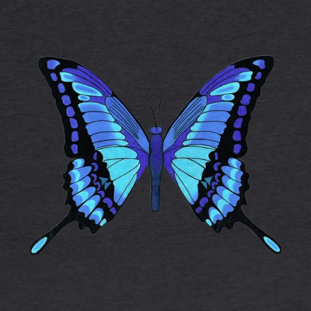 blue butterfly by SeymourArt